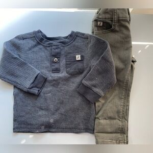 Easy-Peasy Boys Long Sleeve Outfit / Size 12m / VGUC